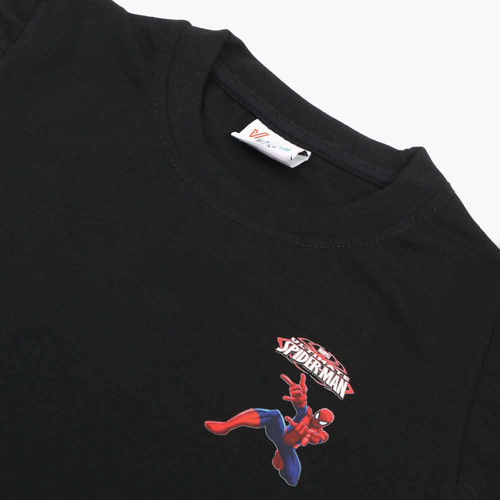 Boys Half Sleeves T-Shirt - Black, Boys T-Shirts, Chase Value, Chase Value