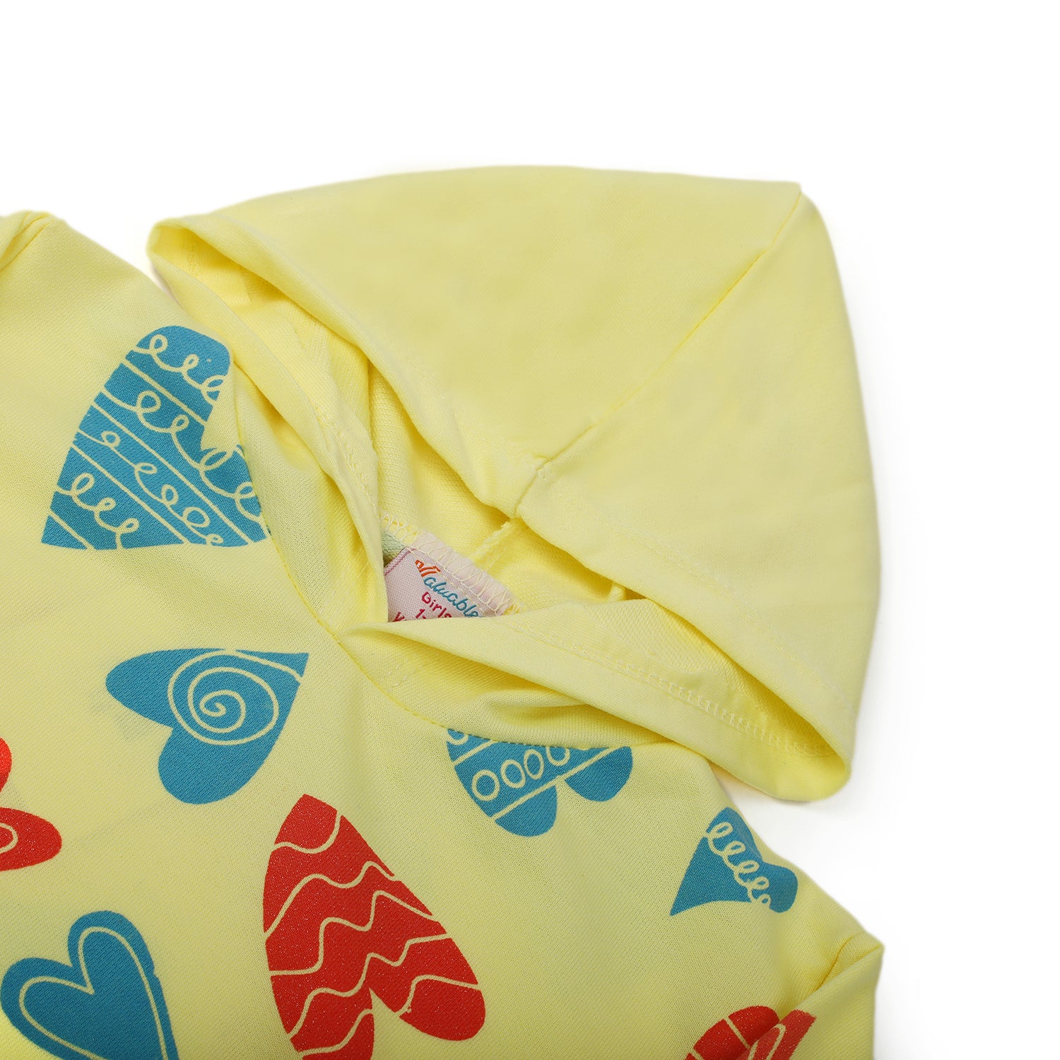 Girls Full Sleeves Hoodie T-Shirt - Yellow, Girls Hoodies & Sweat Shirts, Chase Value, Chase Value