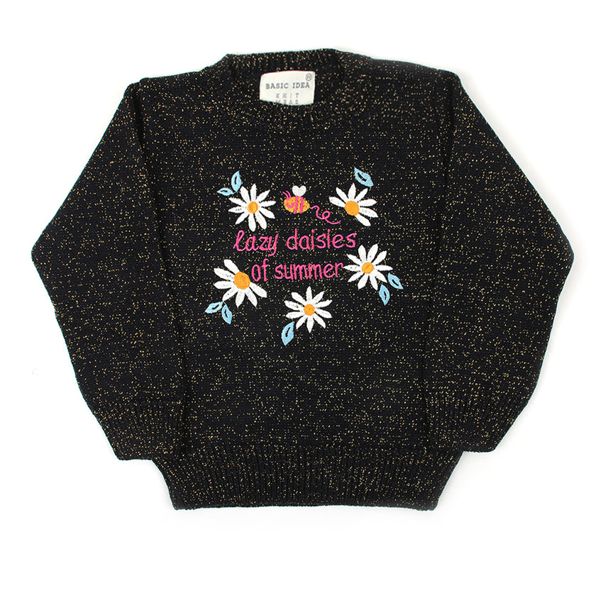 Girls Sweater - Black