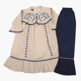 Girls Emborided Shalwar Suit - Light Brown, Girls Shalwar Kameez, Chase Value, Chase Value