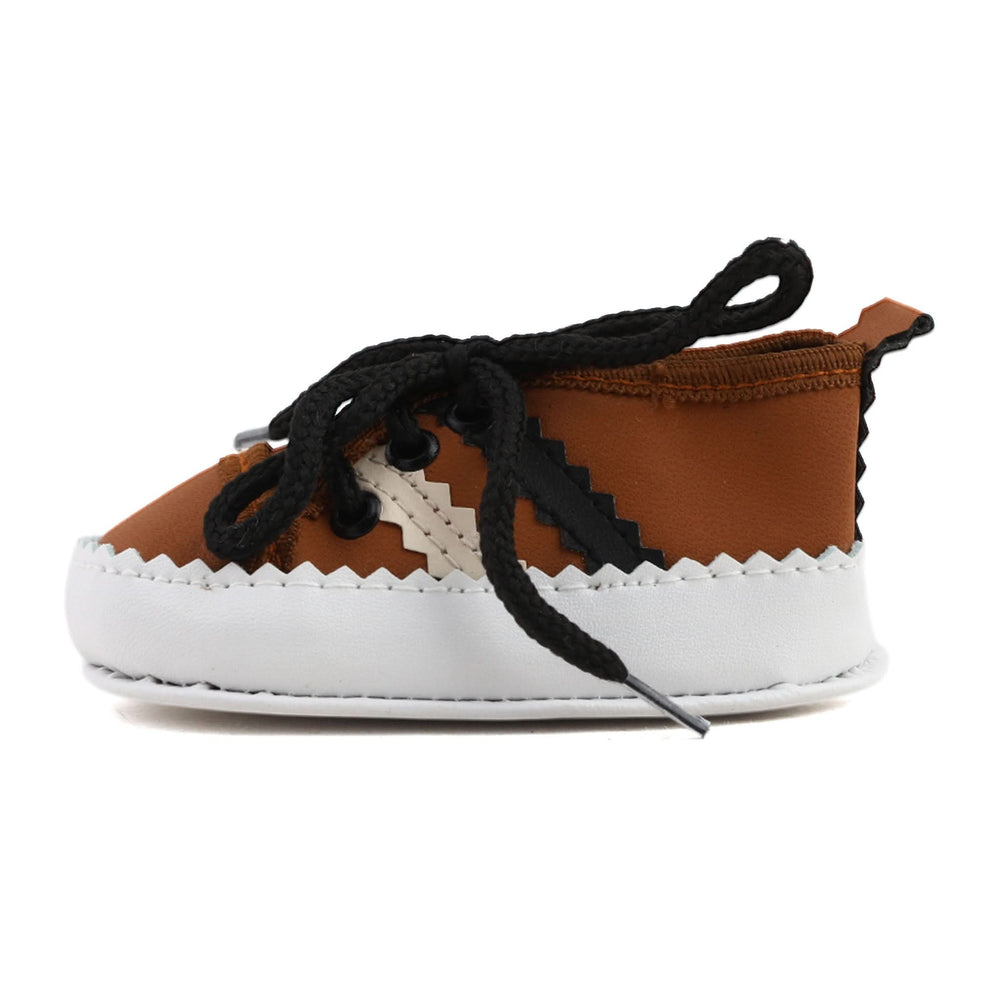 Newborn Boys ZigZag Lace Shoes, Newborn Caps, Shoes & Socks, Chase Value, Chase Value