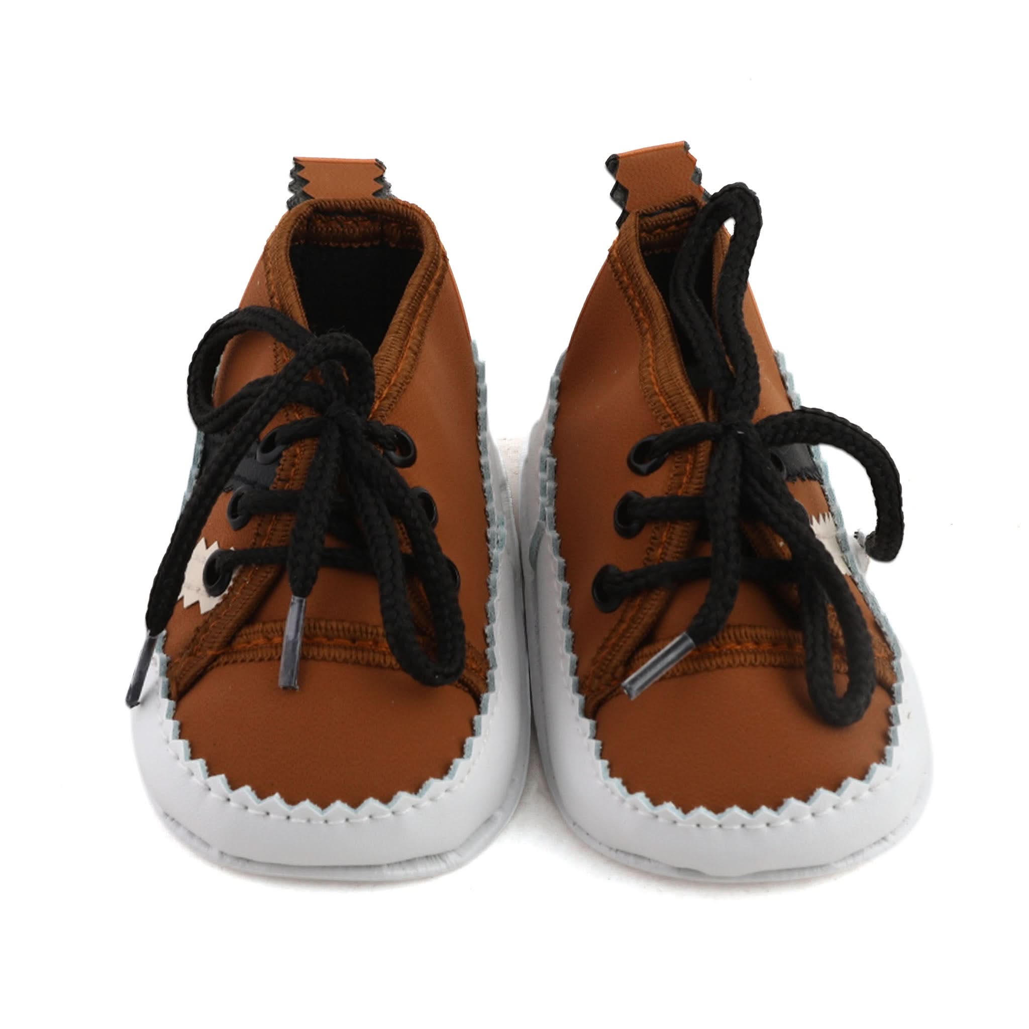 Newborn Boys ZigZag Lace Shoes, Newborn Caps, Shoes & Socks, Chase Value, Chase Value