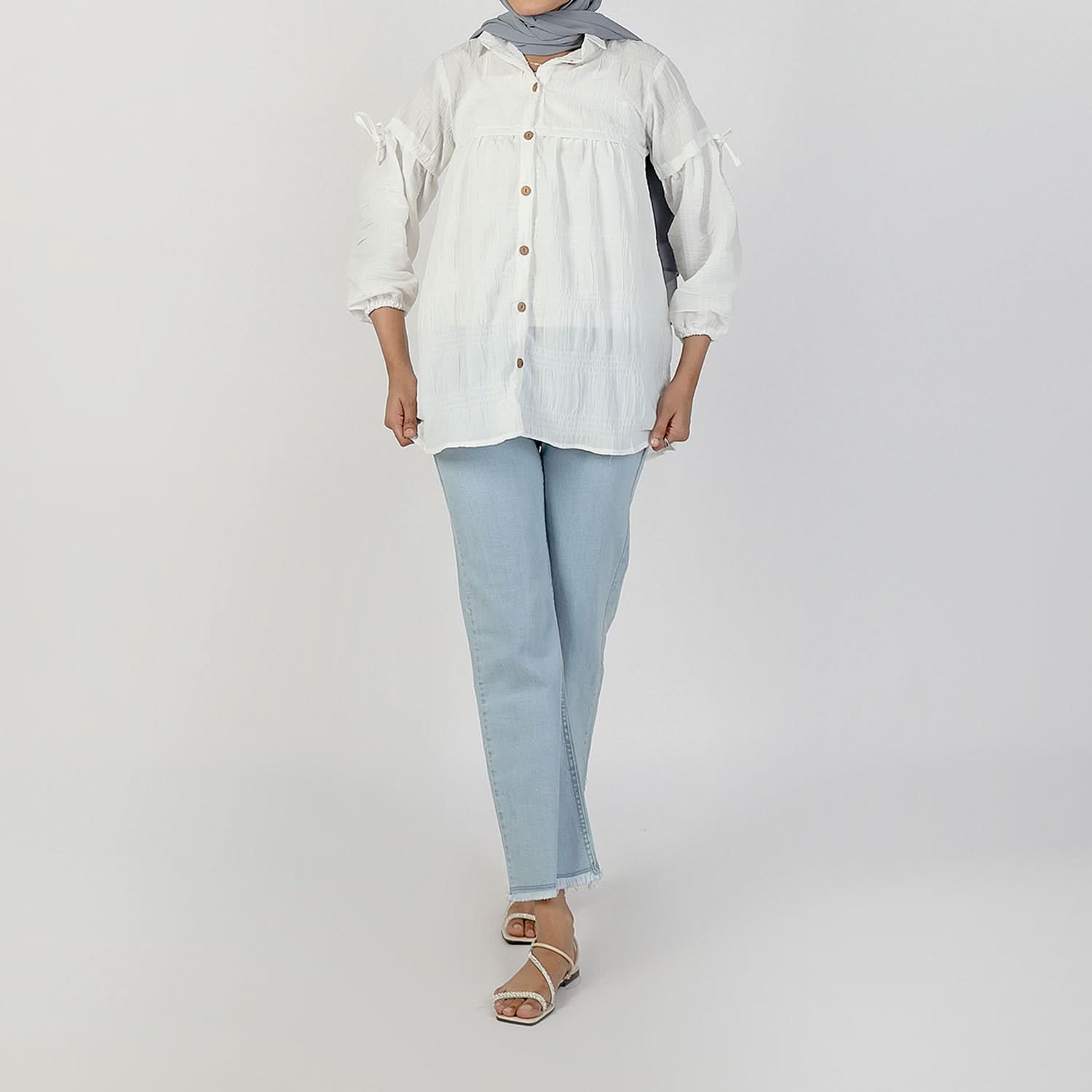 Women's Western Casual Shirt - White, Women T-Shirts & Tops, Chase Value, Chase Value
