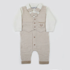 Newborn Boys Rompers - Off White