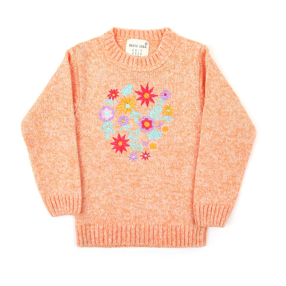 Girls Sweater - Peach, Girls Sweaters, Chase Value, Chase Value
