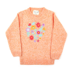 Girls Sweater - Peach