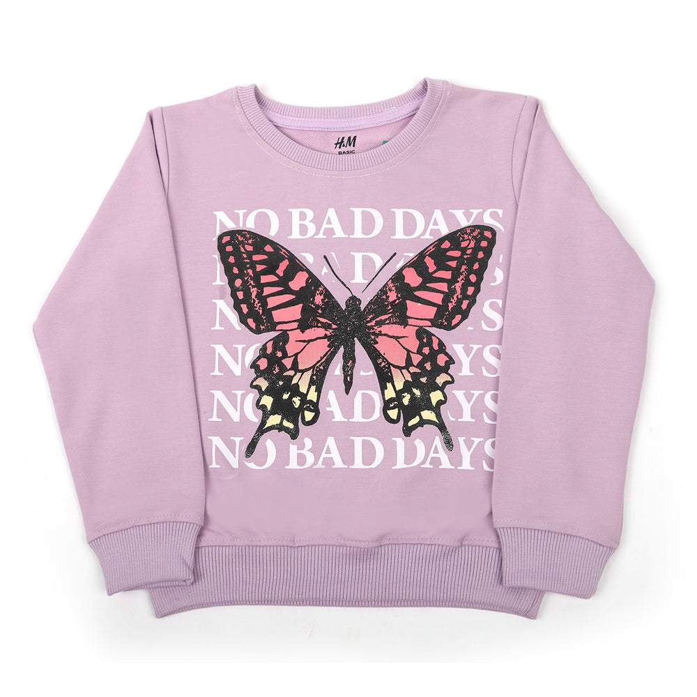 Girls Full Sleeves Sweat Shirt - Purple, Girls Hoodies & Sweat Shirts, Chase Value, Chase Value