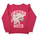 Girls Full Sleeves Sweat Shirt - Pink, Girls Hoodies & Sweat Shirts, Chase Value, Chase Value