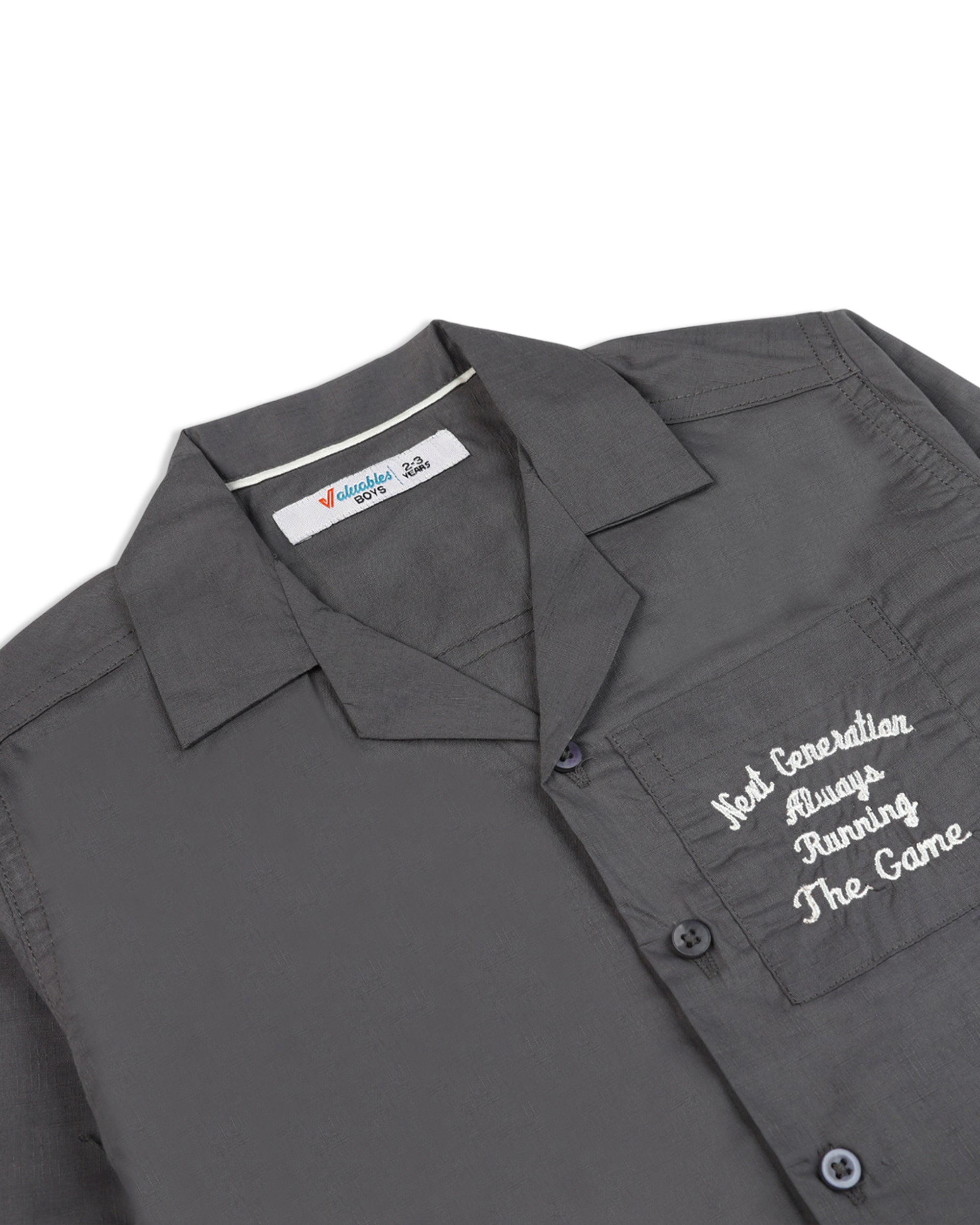 Valuables Boys Casual Full Sleeves Shirt