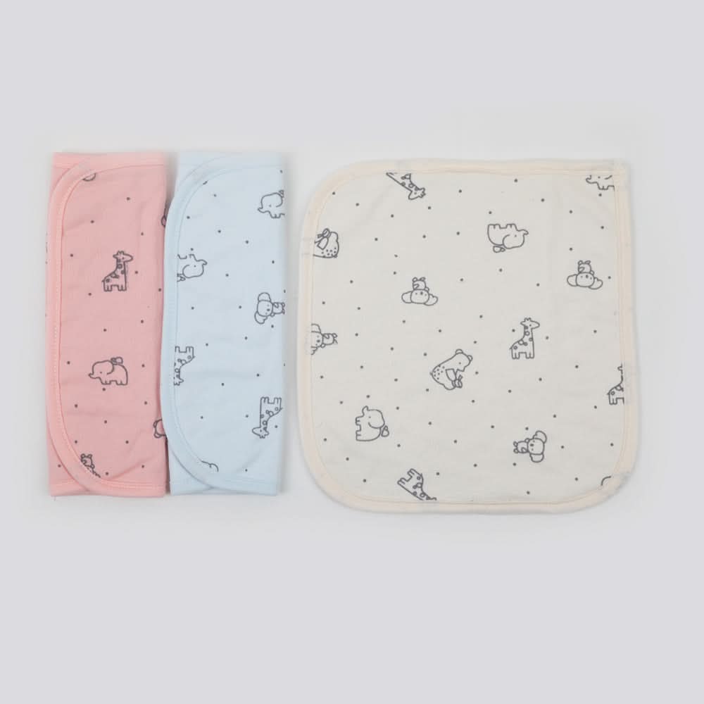Valuable Face Towel Pack of 3 - Multi Color, Face Towels, Chase Value, Chase Value