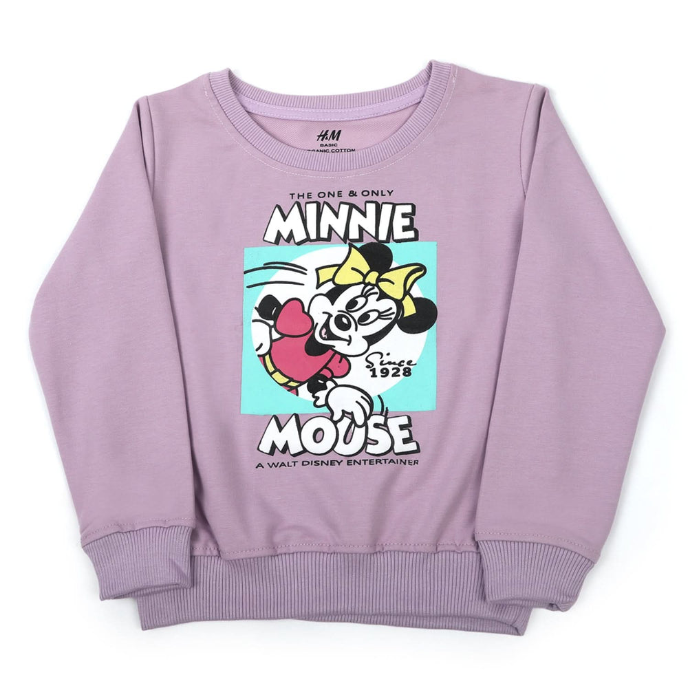 Girls Full Sleeves Sweat Shirt - Purple, Girls Hoodies & Sweat Shirts, Chase Value, Chase Value