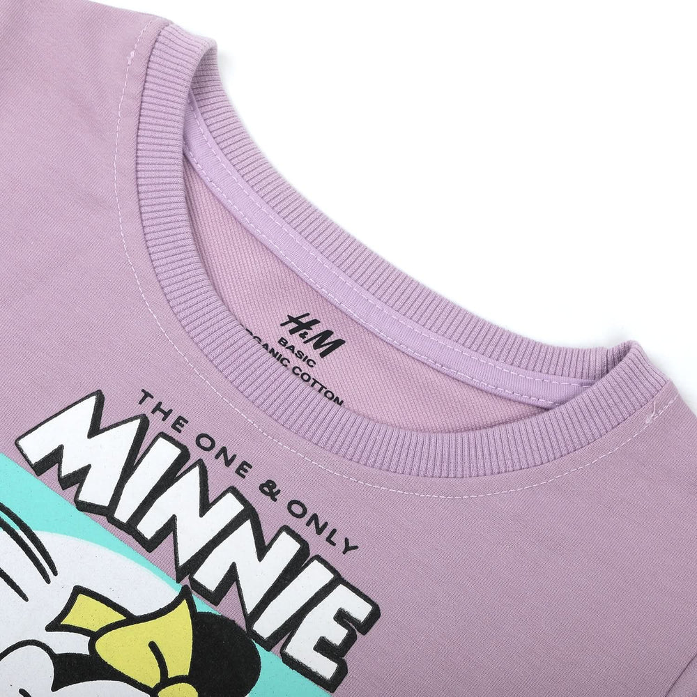 Girls Full Sleeves Sweat Shirt - Purple, Girls Hoodies & Sweat Shirts, Chase Value, Chase Value