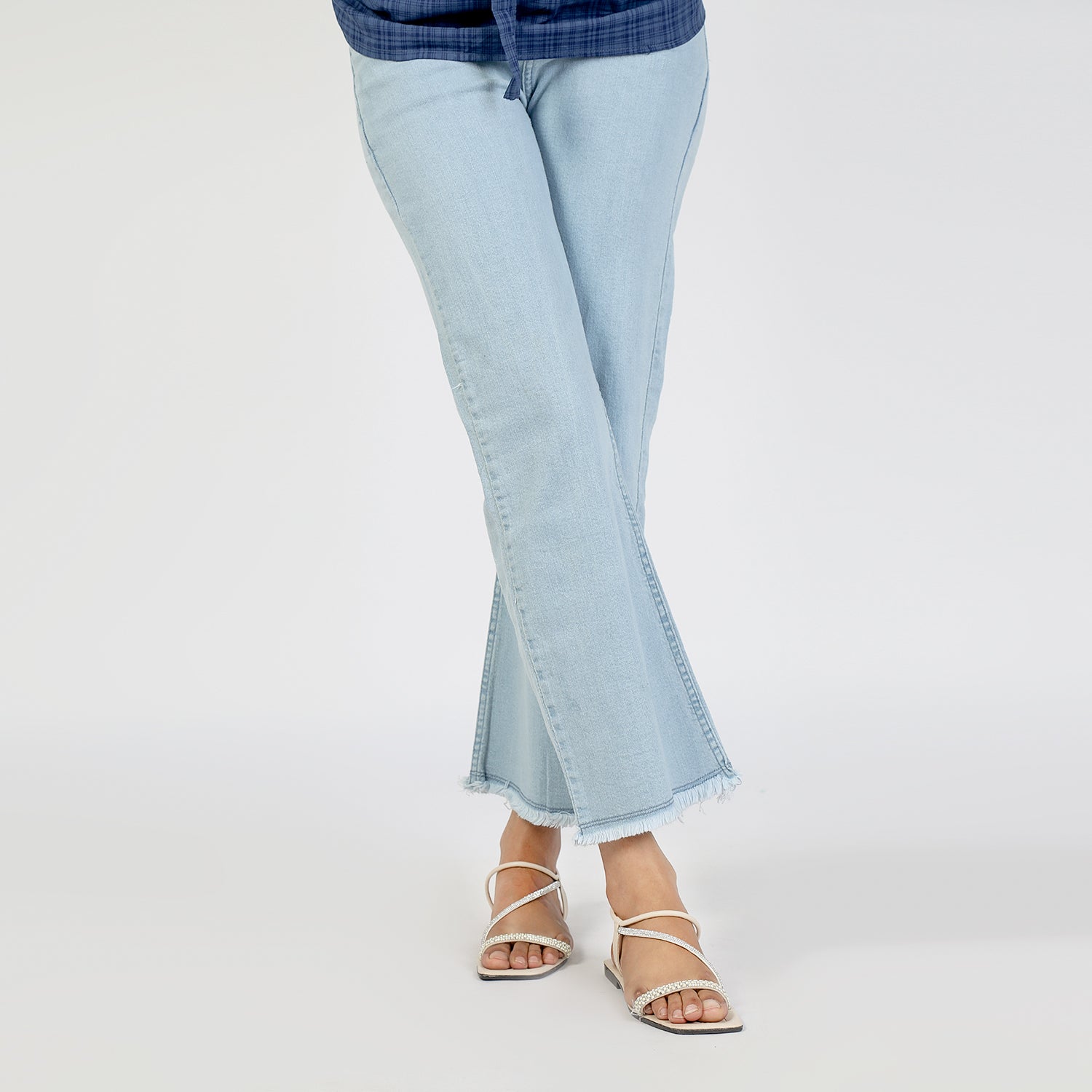 Women's Wide Leg Denim - Light Blue, Women Pants & Tights, Chase Value, Chase Value