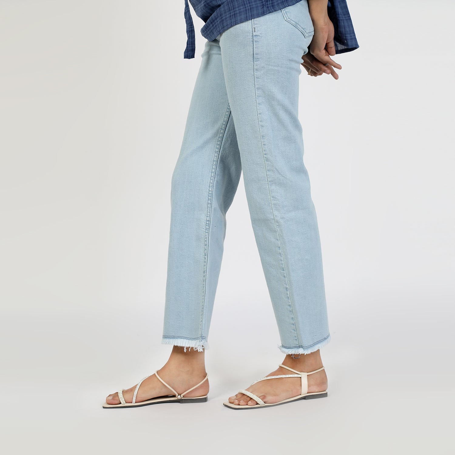 Women's Wide Leg Denim - Light Blue, Women Pants & Tights, Chase Value, Chase Value