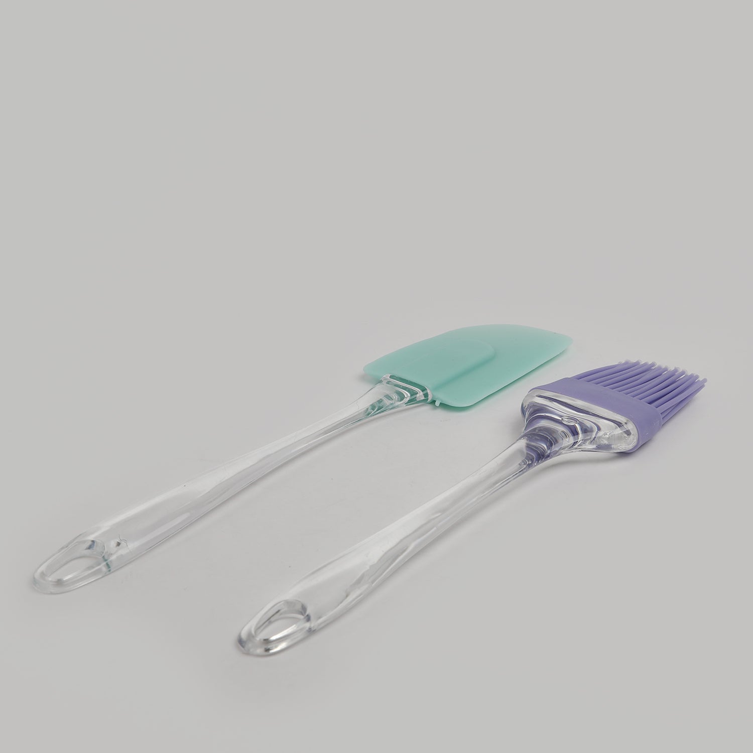 Spatula & Oil Brush Set - Purple & Cyan, Baking, Chase Value, Chase Value