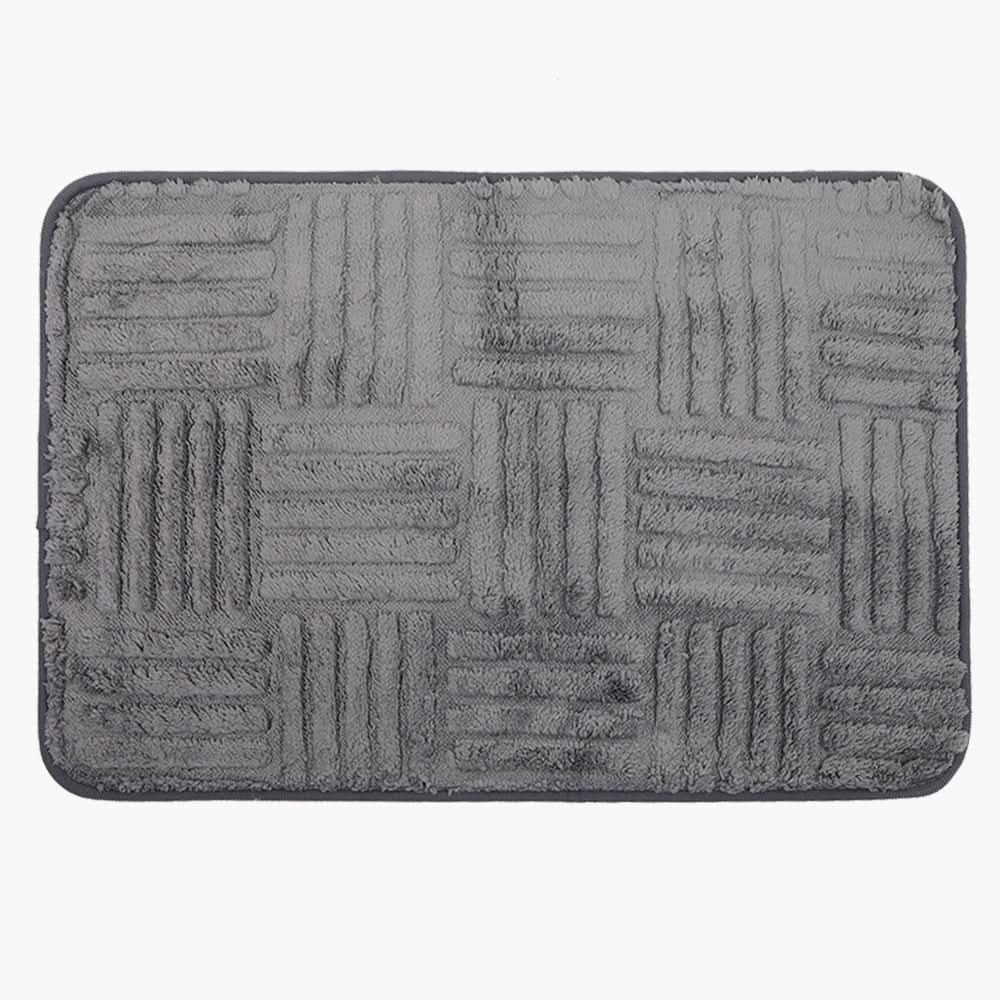 Embossed Towel Floor Mat - Grey, Mats, Chase Value, Chase Value