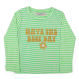 Girls Full Sleeves T-Shirt - Green, Girls T-Shirts, Chase Value, Chase Value