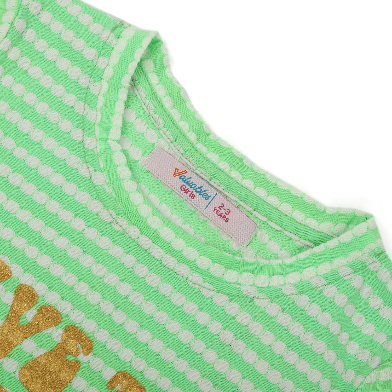 Girls Full Sleeves T-Shirt - Green, Girls T-Shirts, Chase Value, Chase Value