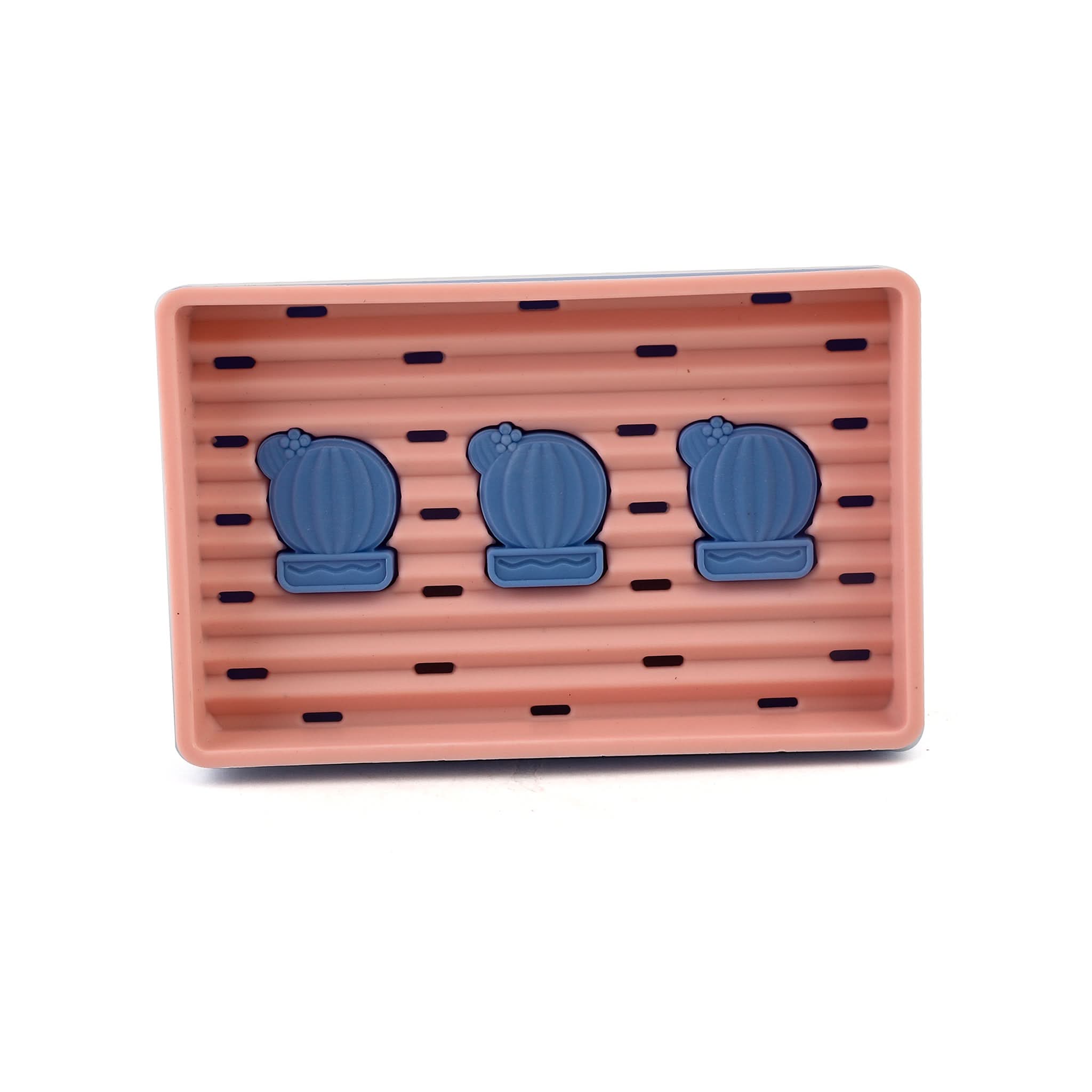 Soap Dish 6851 S1 - Blue & Peach, Washing Accessories, Chase Value, Chase Value