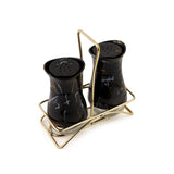 Salt & Pepper Glass With Stand 2Pcs, Serving & Dining, Chase Value, Chase Value