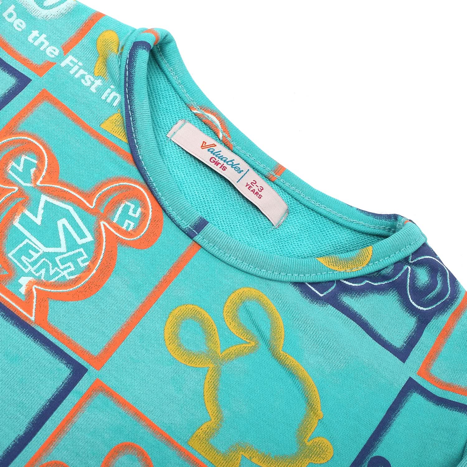 Girls Full Sleeves Sweat Shirt - Sea Green, Girls Hoodies & Sweat Shirts, Chase Value, Chase Value