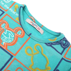 Girls Full Sleeves Sweat Shirt - Sea Green