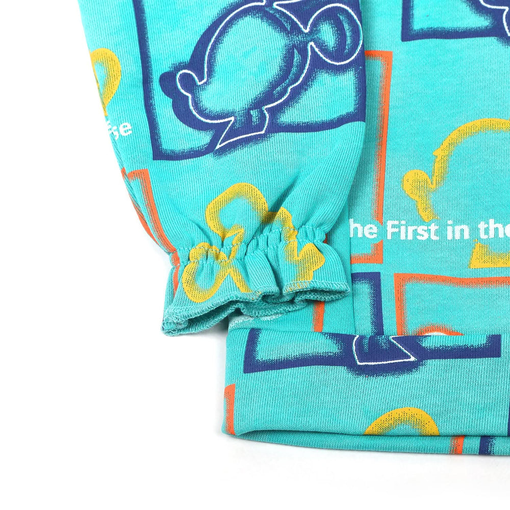Girls Full Sleeves Sweat Shirt - Sea Green, Girls Hoodies & Sweat Shirts, Chase Value, Chase Value