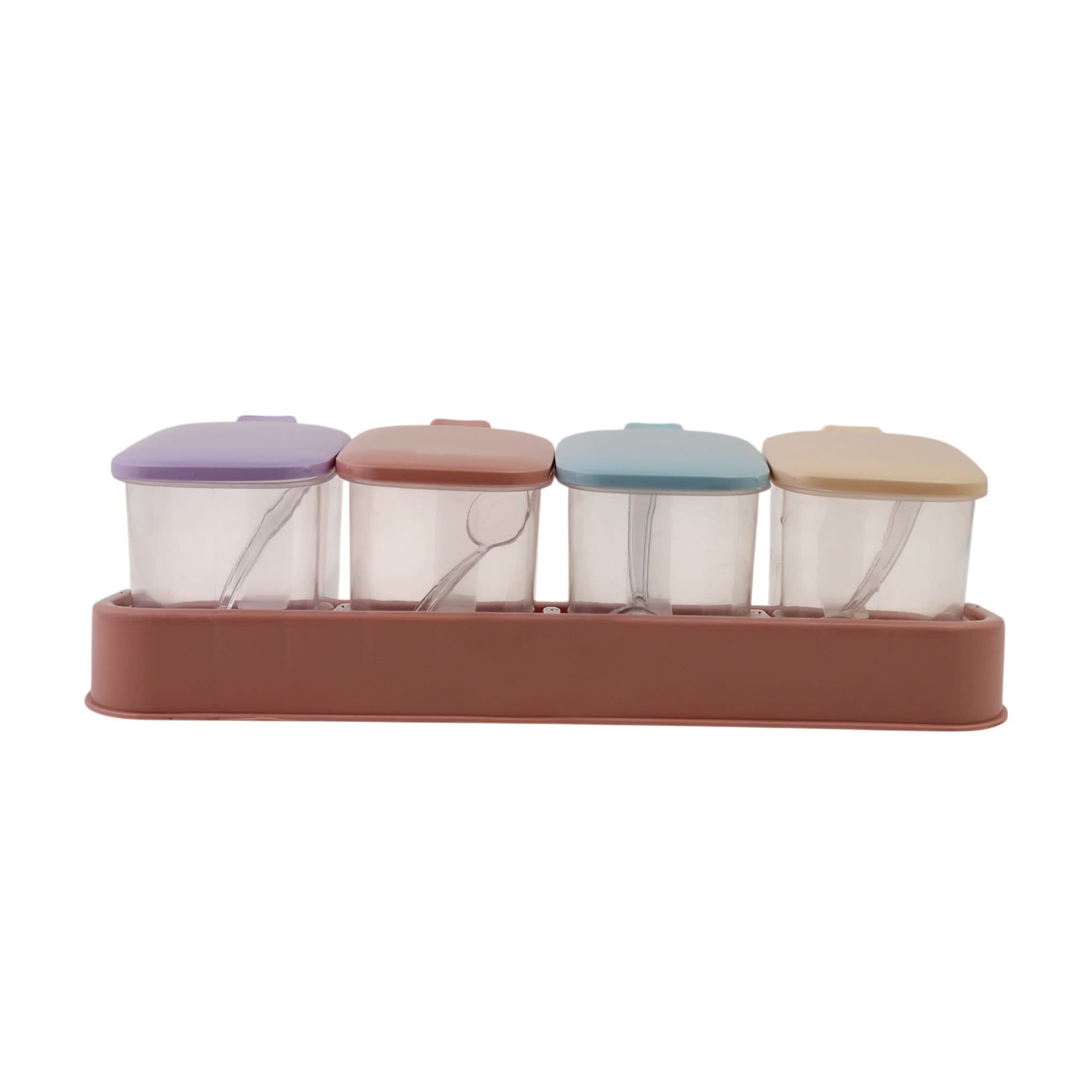 Spice Set pack OF 4 - Peach, Spice Boxes, Chase Value, Chase Value