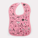 Valuable Baby Apron Bib 1 pcs - Pink, Bibs & Towels, Chase Value, Chase Value