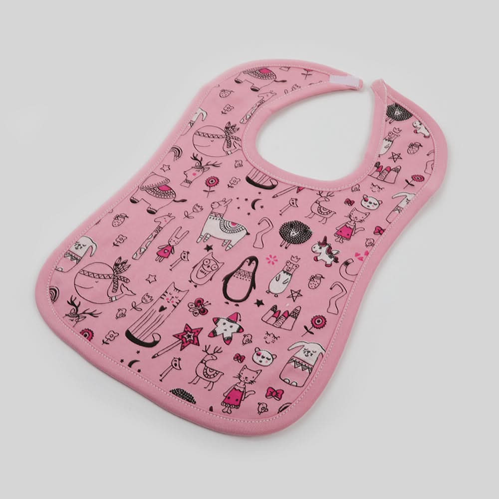 Valuable Baby Apron Bib 1 pcs - Pink, Bibs & Towels, Chase Value, Chase Value