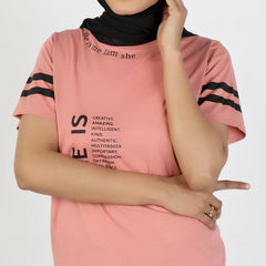 Eminent Women's Half Sleeves Printed T-Shirt - Terra Cotta