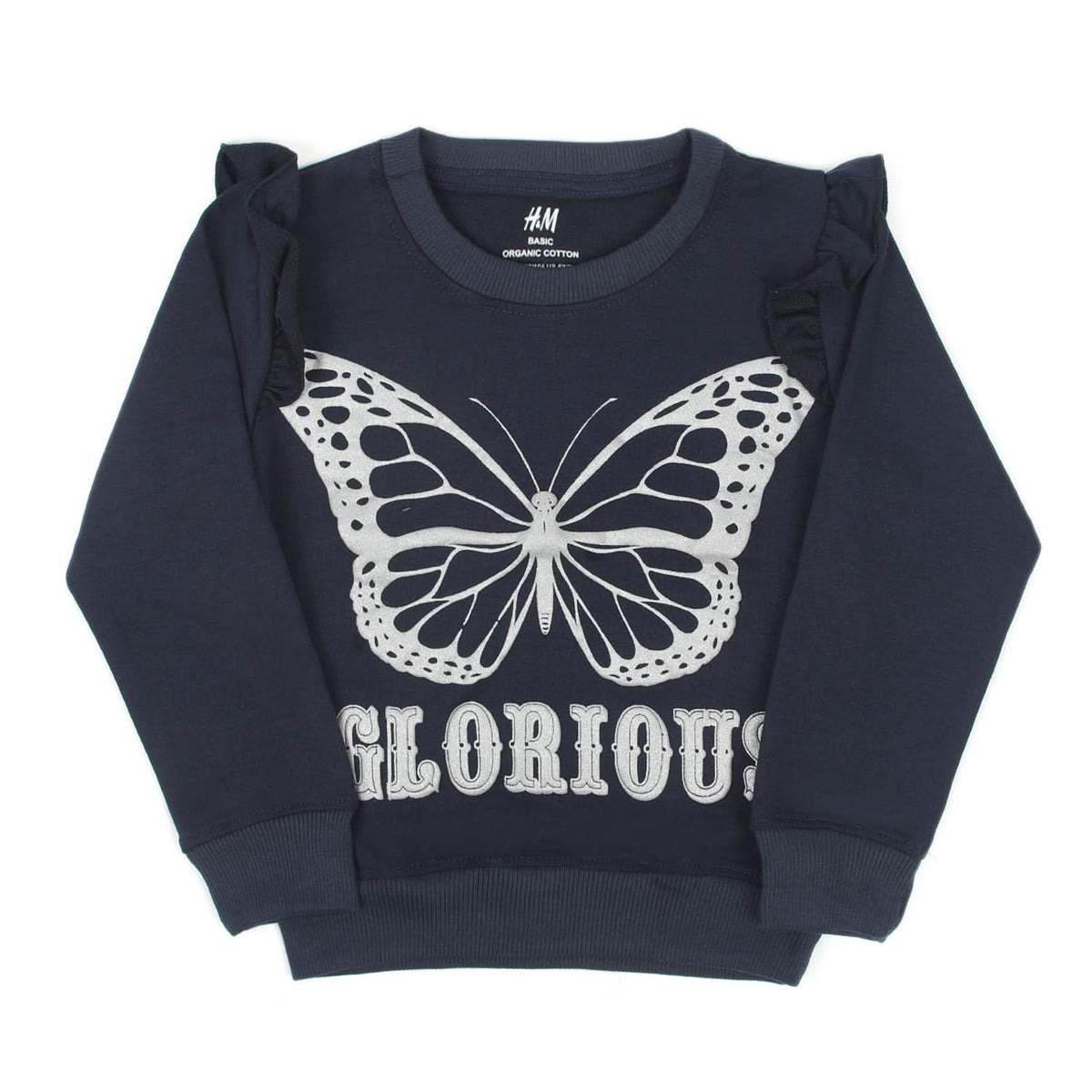 Girls Full Sleeves Sweat Shirt - Navy Blue, Girls Hoodies & Sweat Shirts, Chase Value, Chase Value