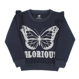 Girls Full Sleeves Sweat Shirt - Navy Blue, Girls Hoodies & Sweat Shirts, Chase Value, Chase Value