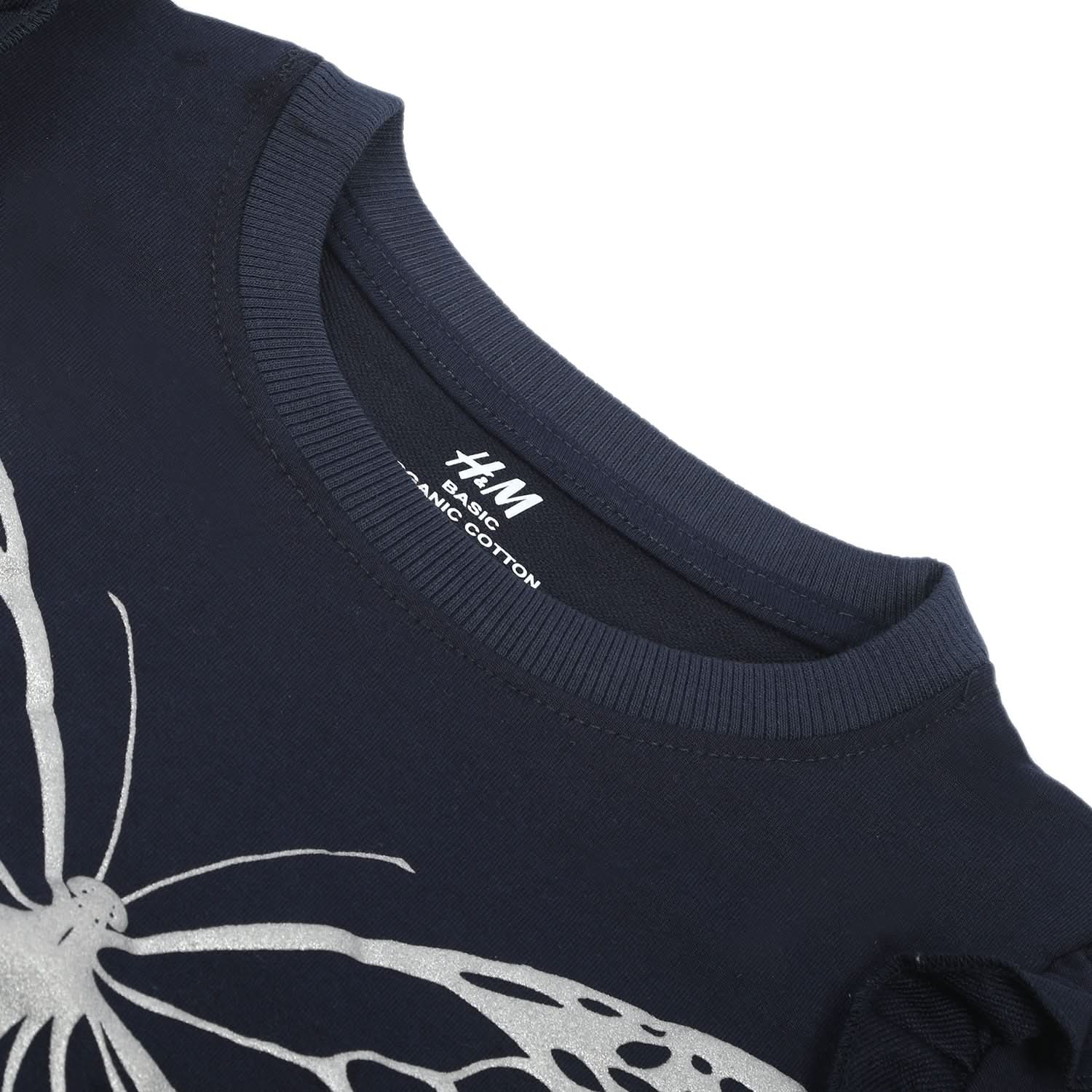 Girls Full Sleeves Sweat Shirt - Navy Blue, Girls Hoodies & Sweat Shirts, Chase Value, Chase Value