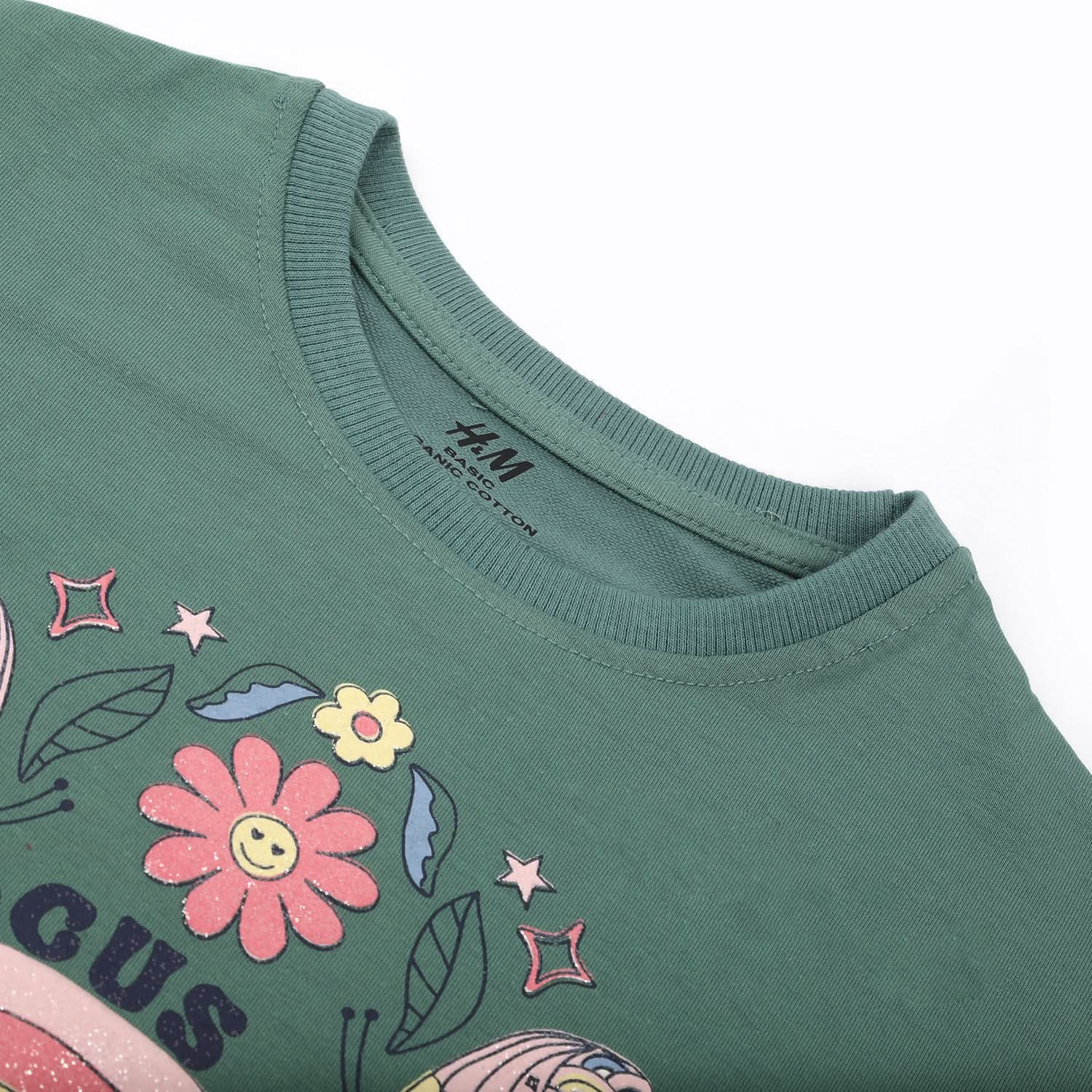 Girls Full Sleeves Sweat Shirt - Steel Green, Girls Hoodies & Sweat Shirts, Chase Value, Chase Value