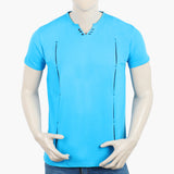 Men's Round Neck Half Sleeves T-Shirt - Blue, Men's T-Shirts & Polos, Chase Value, Chase Value