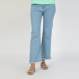Women's Wide Leg Denim - Mid Blue, Women Pants & Tights, Chase Value, Chase Value