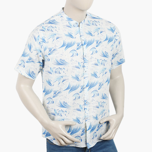 Eminent Men's Casual Printed Shirt - White