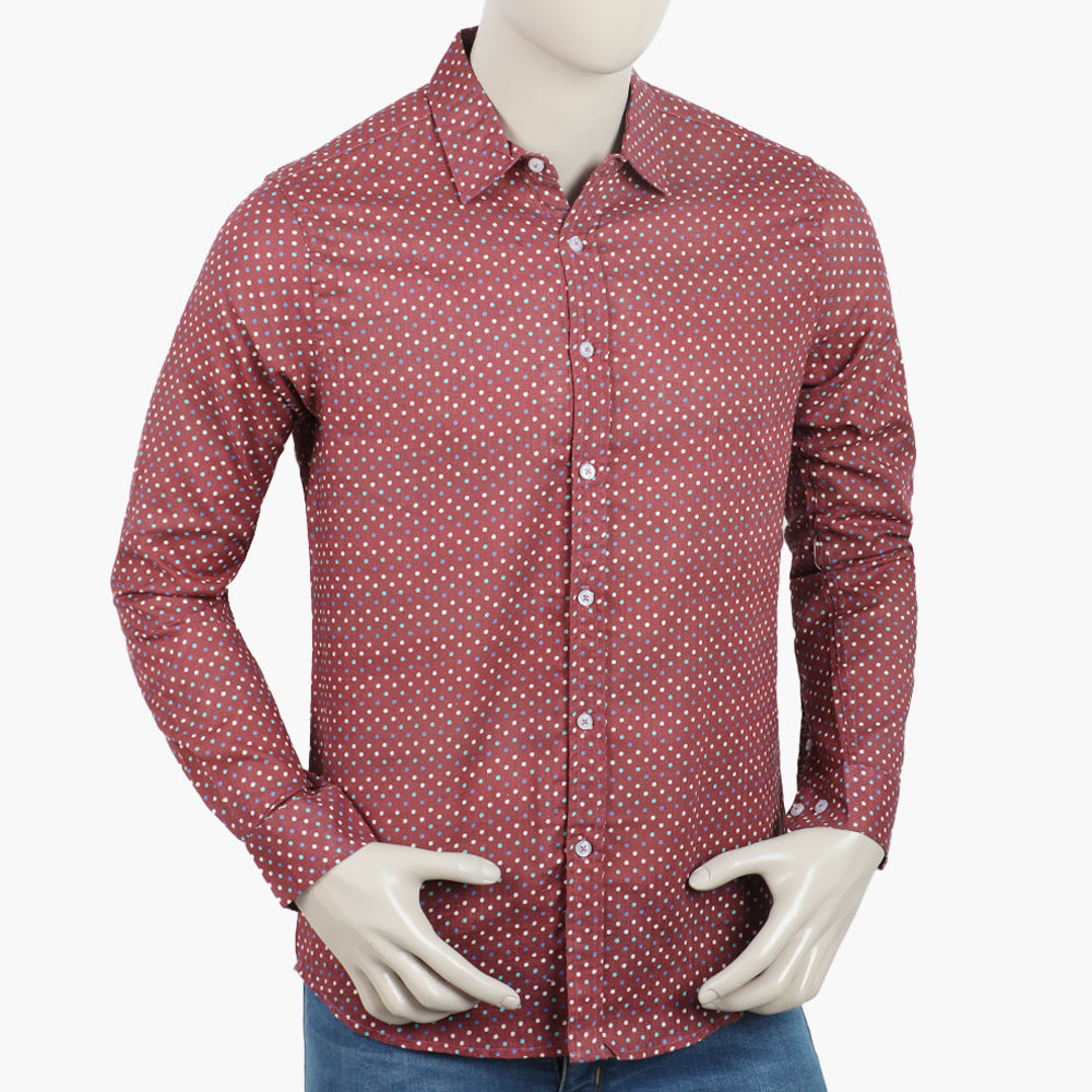 Eminent Men's Casual Printed Shirt - Maroon, Men's Shirts, Eminent, Chase Value