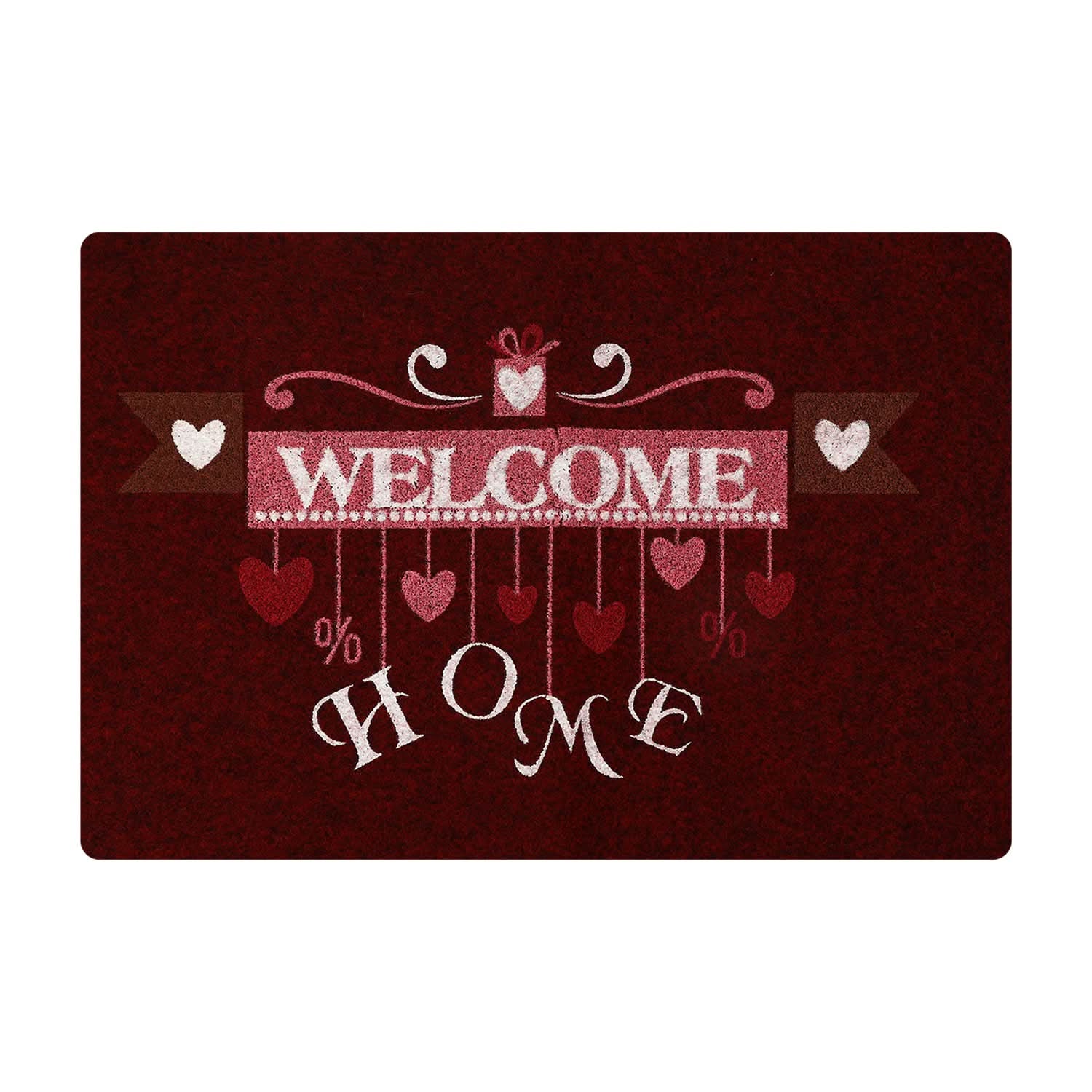 Alpha Floor Mat 45*70 Cm - Maroon, Mats, Chase Value, Chase Value