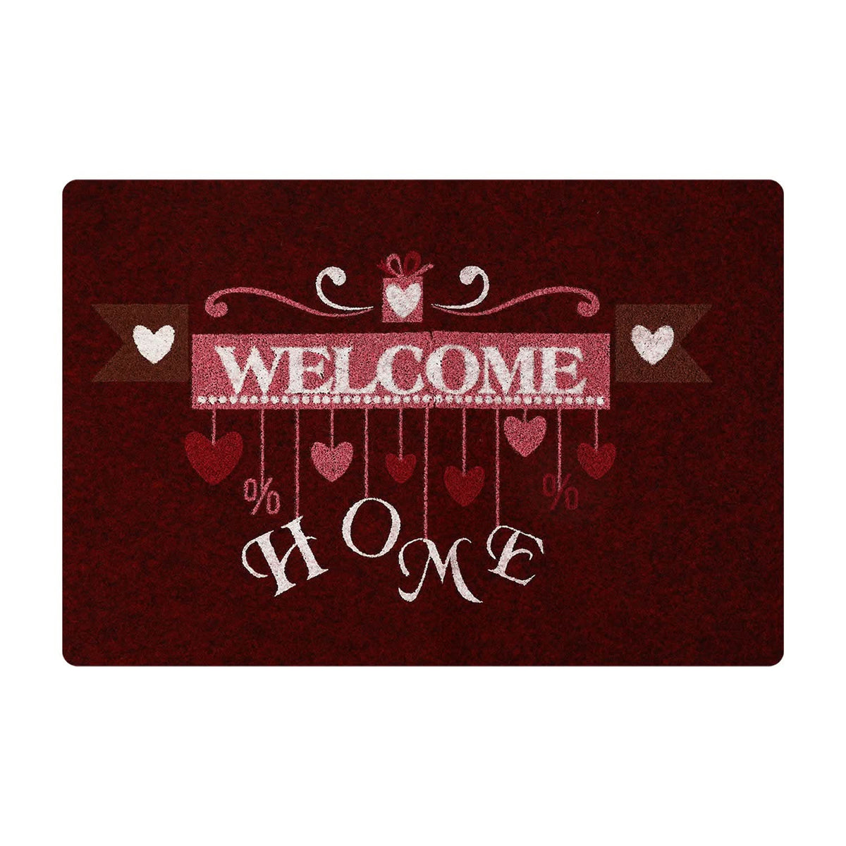 Alpha Floor Mat 45*70 Cm - Maroon, Mats, Chase Value, Chase Value