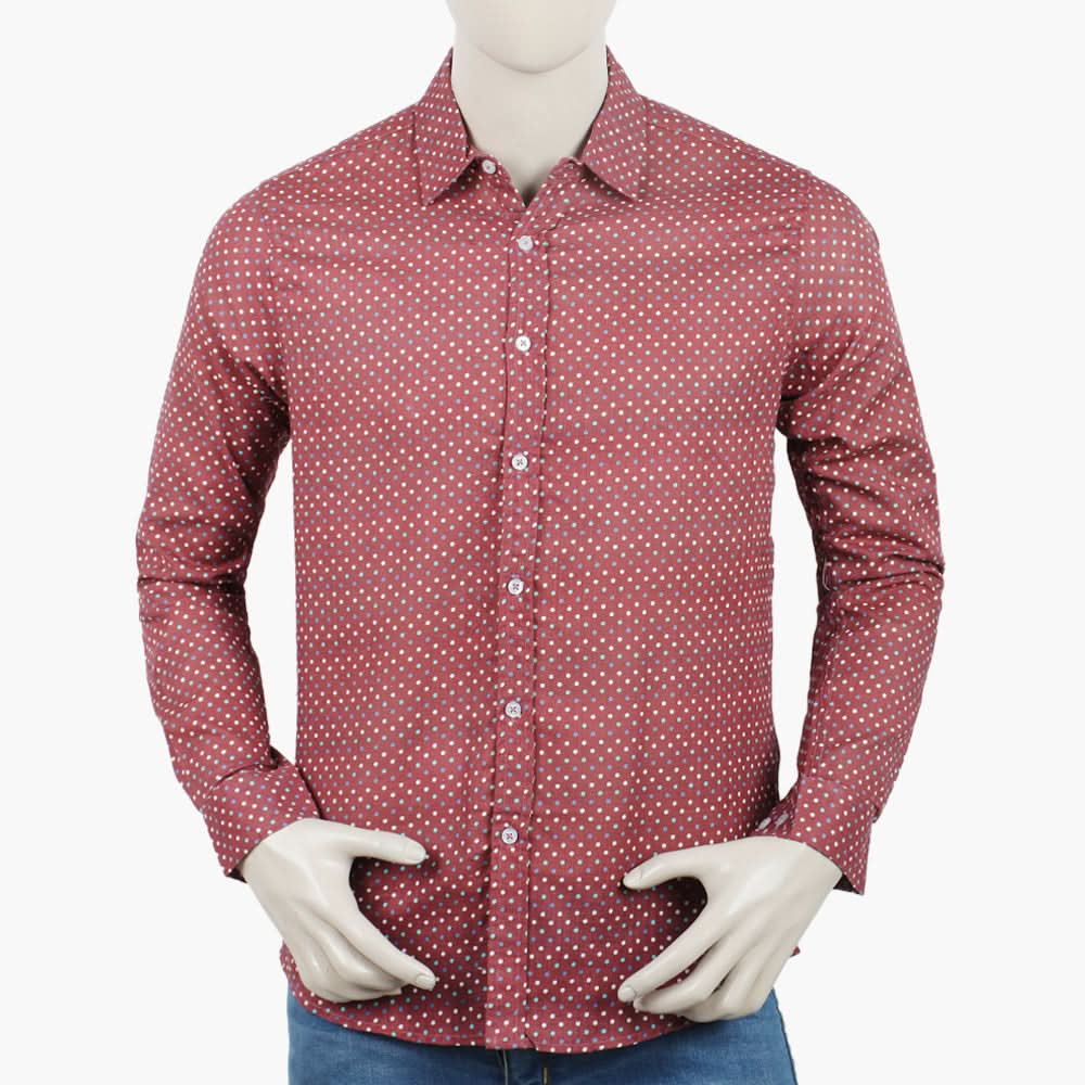 Eminent Men's Casual Printed Shirt - Maroon, Men's Shirts, Eminent, Chase Value