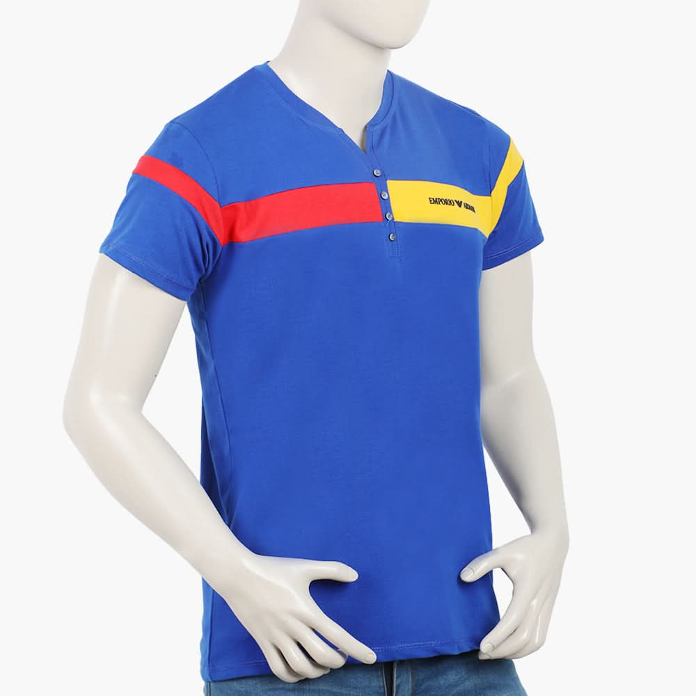 Men's Half Sleeves Polo T-Shirt - Blue, Men's T-Shirts & Polos, Chase Value, Chase Value