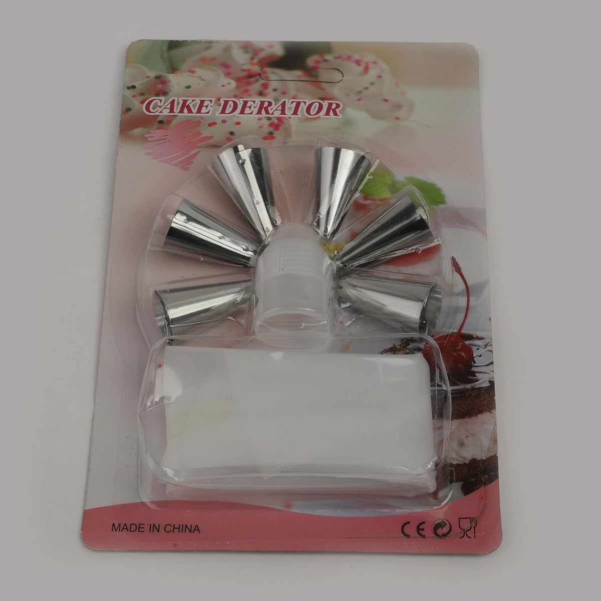 Cake Decorator 7Pc - Silver & White, Baking, Chase Value, Chase Value