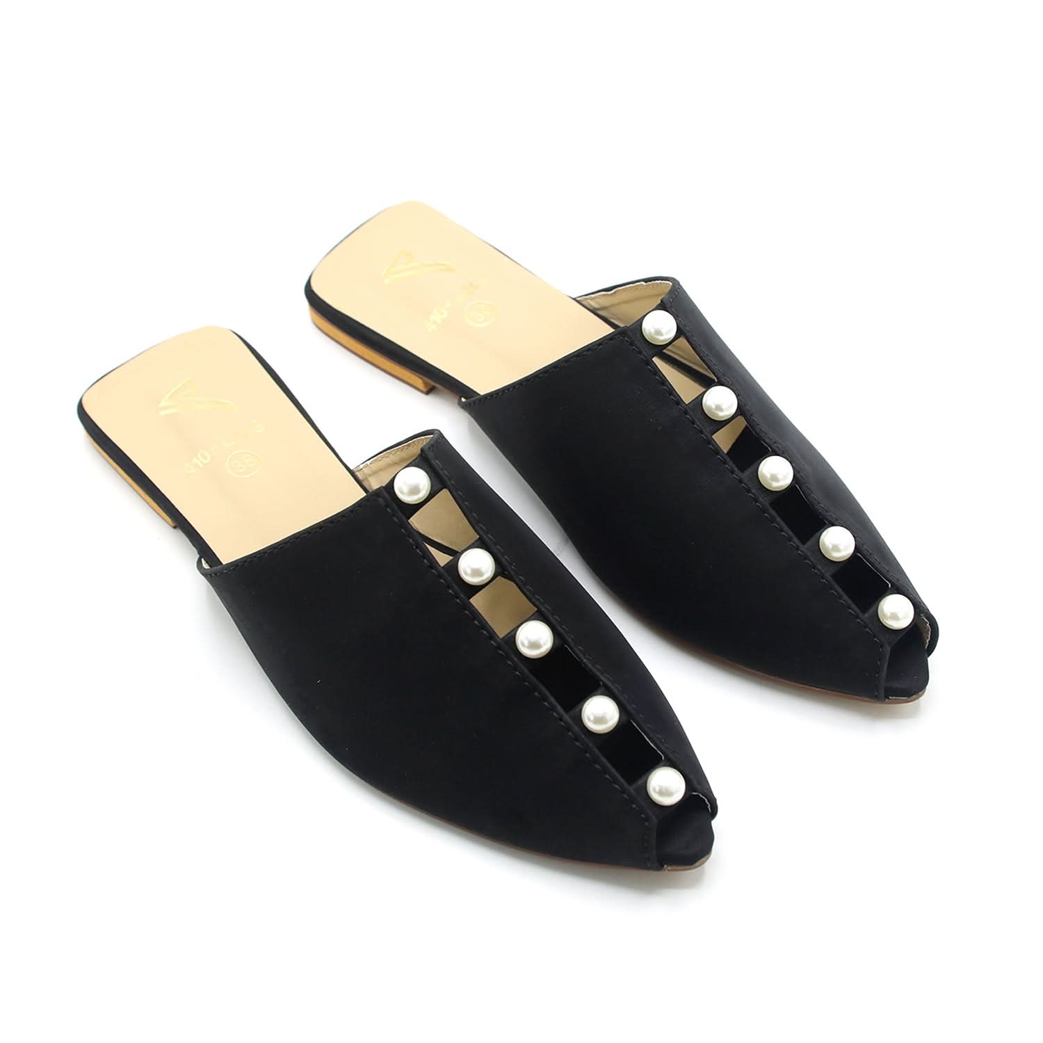 Valuable Women's Backless Pump - Black, Women Backless Pumps, Chase Value, Chase Value