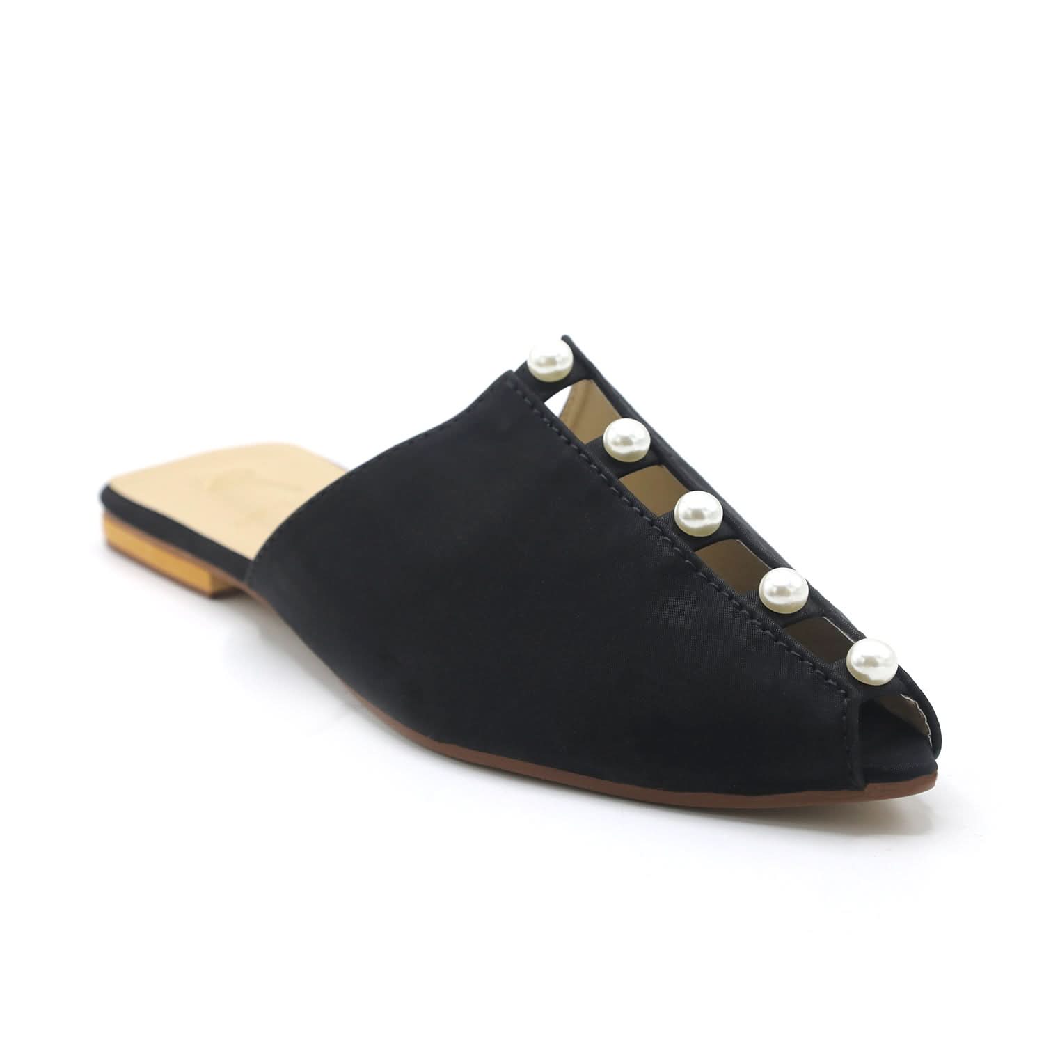 Valuable Women's Backless Pump - Black, Women Backless Pumps, Chase Value, Chase Value
