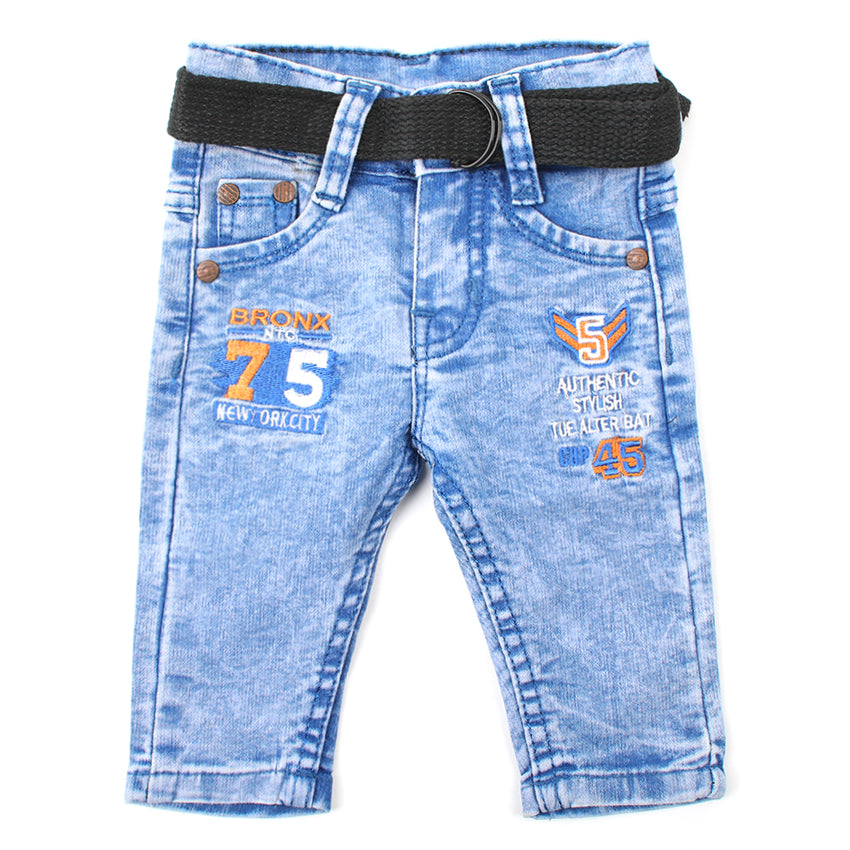 Newborn Boys Denim Pant - Blue