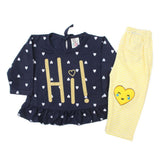 Newborn Girls Full Sleeves Suit - Yellow, Newborn Girls Winterwear, Chase Value, Chase Value
