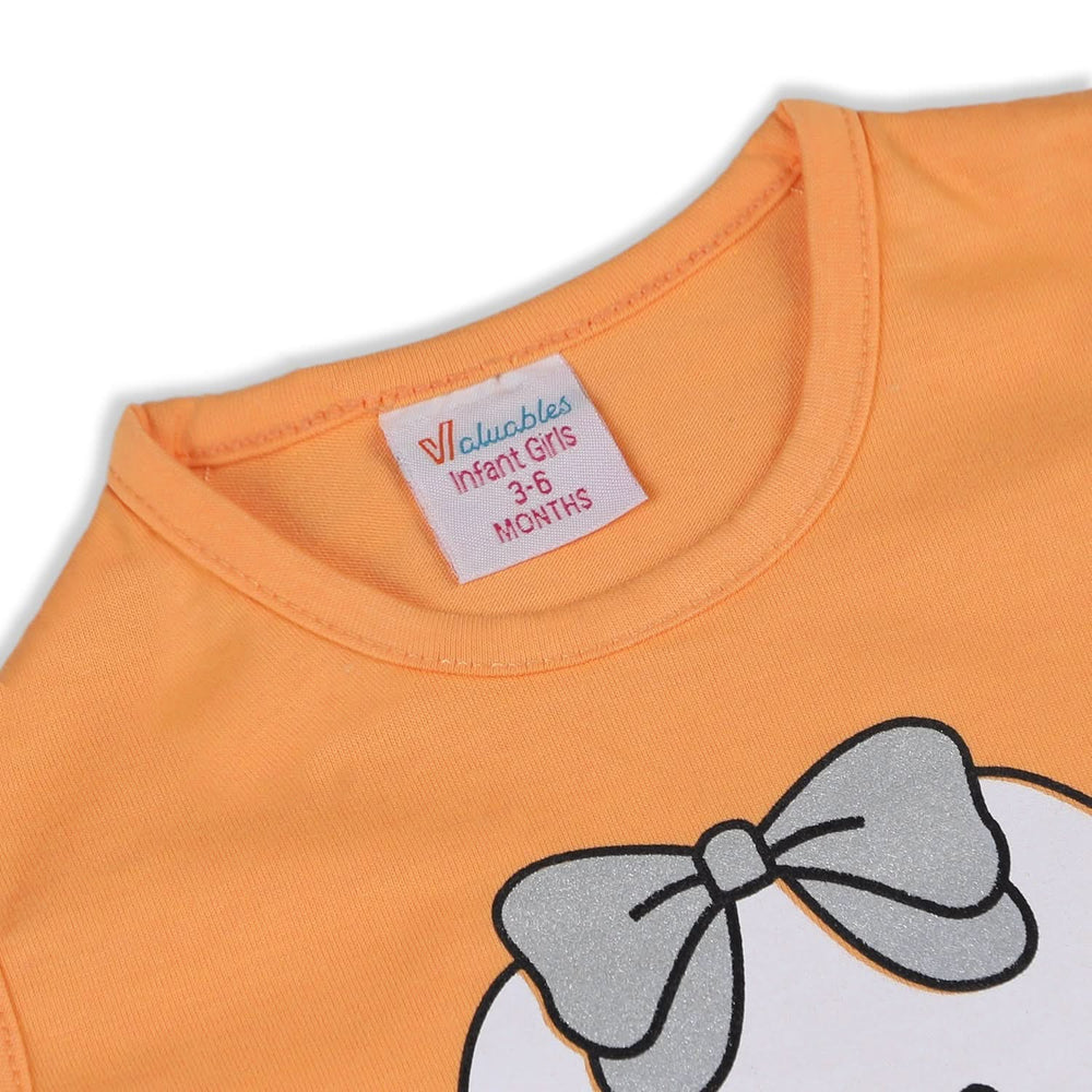 Valuable Newborn Girls Sando Suit - Orange, Newborn Girls Sets & Suits, Chase Value, Chase Value
