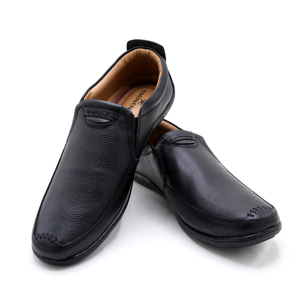 Eminent Leather Casual Shoes 25003 - Black, Men's Casual Shoes, Eminent, Chase Value